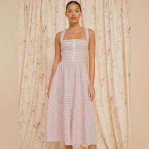 Reformation Tagliatelle Linen Dress